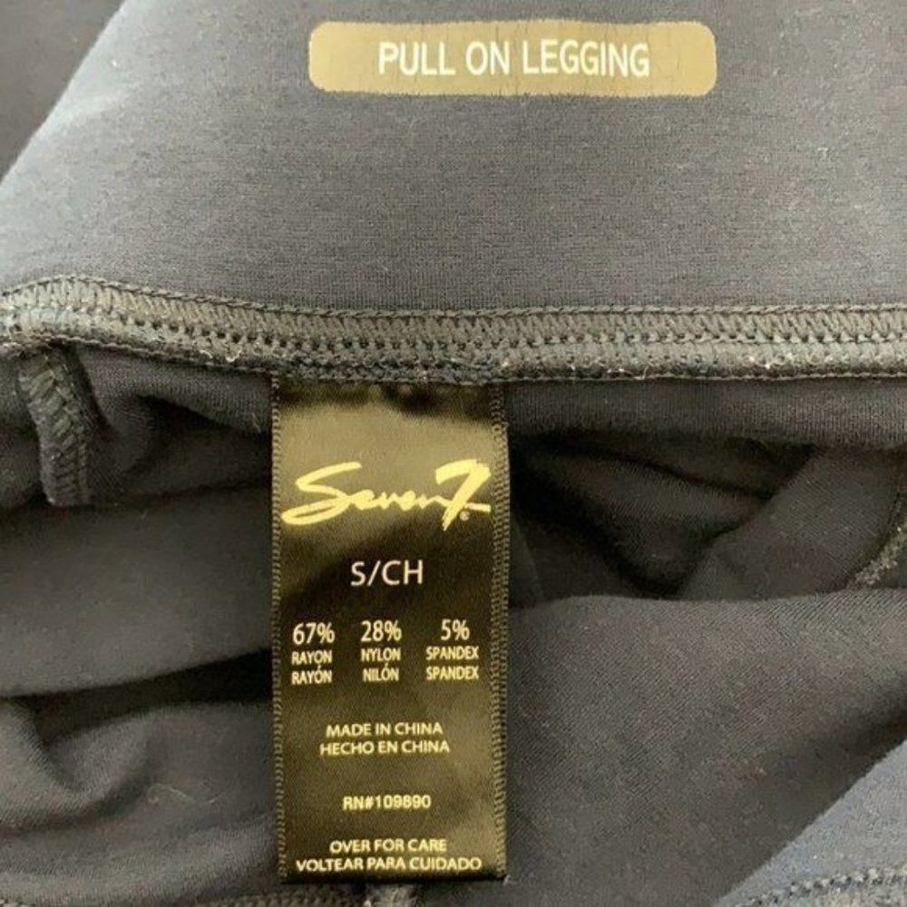 Seven 7 Navy-Blue Thick Leggings Size S - Picture 9 of 10